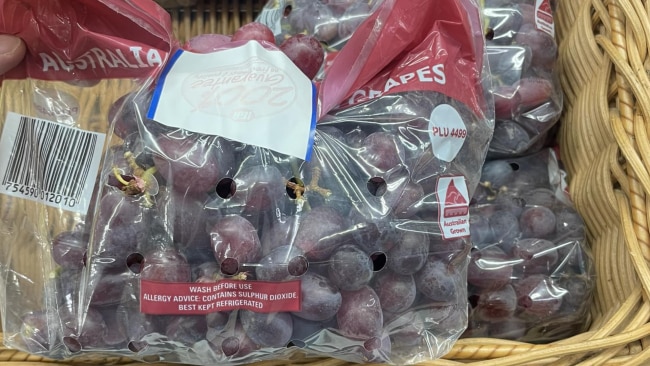 Have you ever seen sealed bags of grapes? Image: Facebook