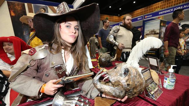 Amanda McCaughey from Swordcraft Brisbane at the Gold Coast Supanova. Pic Mike Batterham