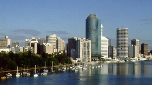 View of Brisbane River and city skyline in 1993. Picture: Brisbane City Council