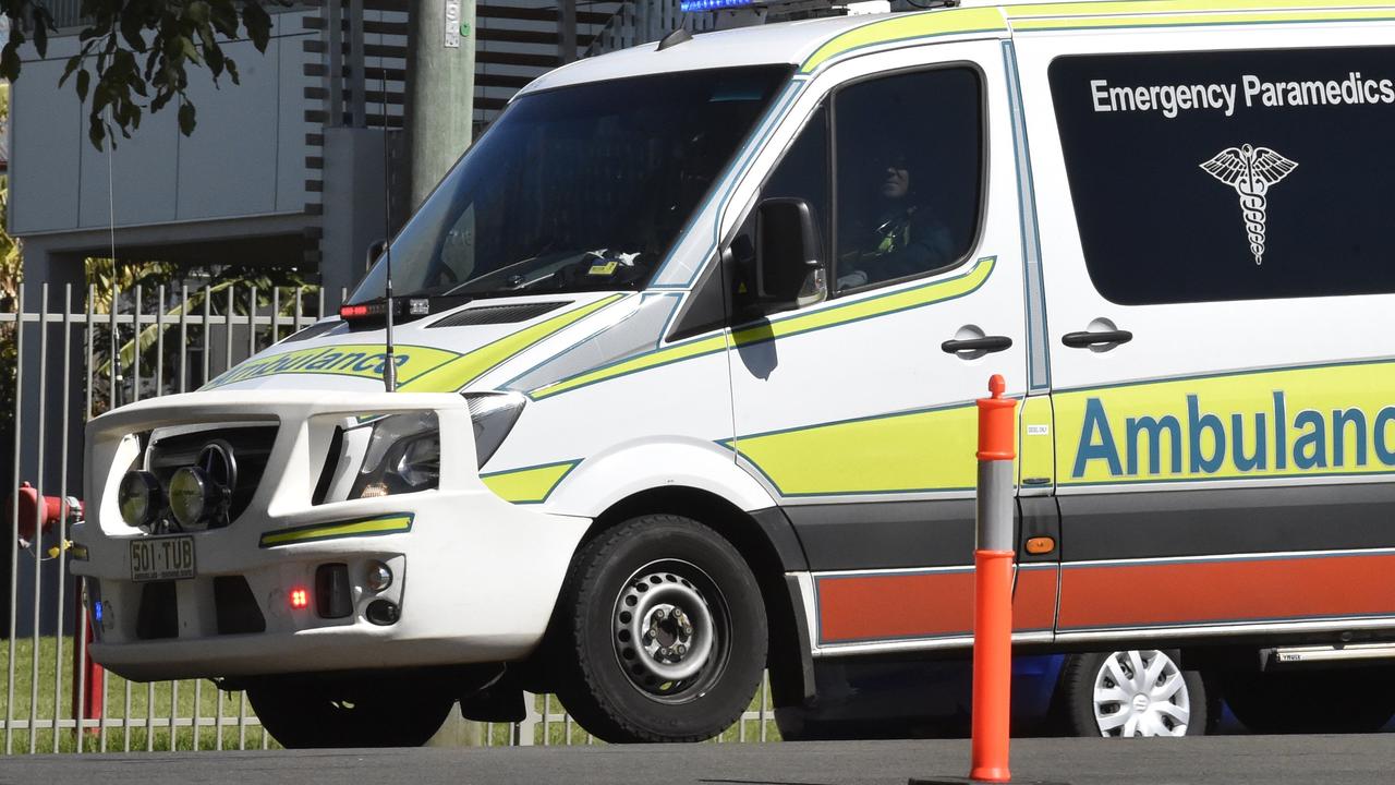 Two women and two toddlers have been taken to hospital after their car crashed and rolled over outside the Burnett Youth Learning Centre, leaving one occupant trapped. Photo Bev Lacey / The Chronicle