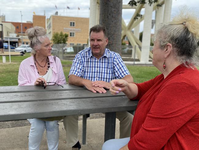 Burnett MP Stephen Bennett supported claims brought forward by patient advocate Beryl Crosby.