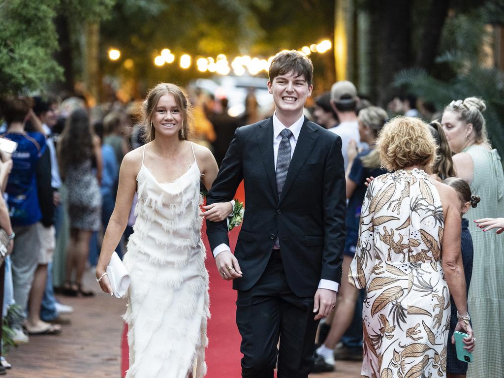 Milli Beattie and Ruben Fitton at Fairholme College formal, Wednesday, March 29, 2023. Picture: Kevin Farmer