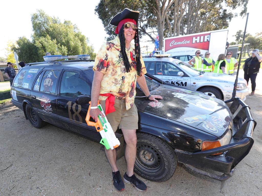 David Irvine as a pirate driving in the Black Pearl. Picture: Mark Wilson