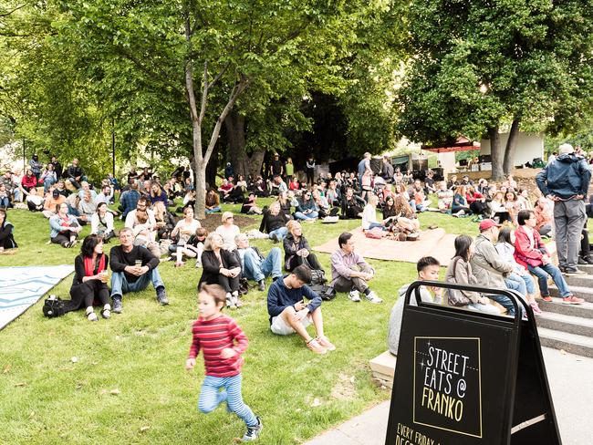 Street Eats @ Franko night market runs on Fridays from December to April. Picture: Amy Brown