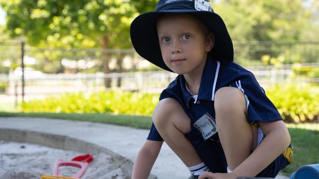 Harry Brown at Victory College's first day of class. January 22,2024. Picture: Christine Schindler