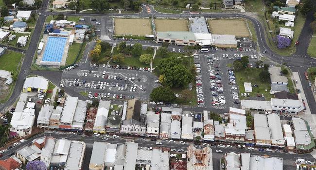 Carpark where the new IGA is set to be built.