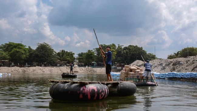 The Suchiate river was an important crossing point on the route from South America to the US. It has become much quieter since President Trump’s migrant crackdown. Picture: Natalia Meneses/The Sunday Times