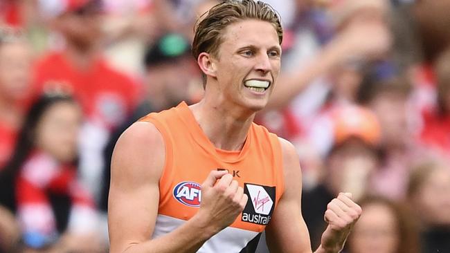 Lachie Whitfield faces a possible suspension. Picture: Getty Images