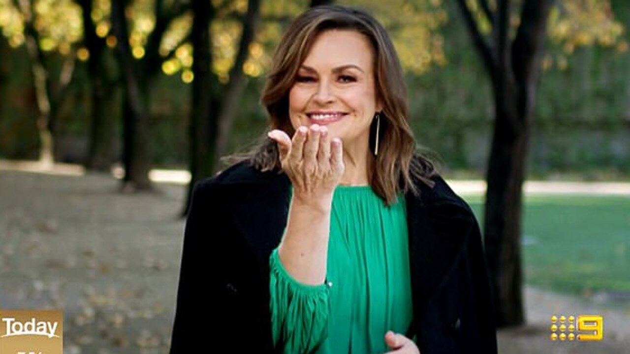 Lisa Wilkinson appeared on the Today show this morning. Picture: Channel 9.