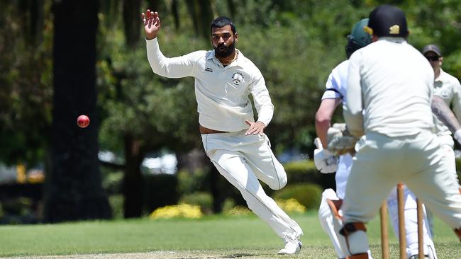 Seddon bowler Damith Priyadarshana.