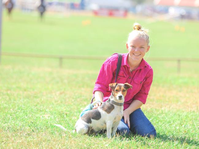 Chloe Sephton and Pepsi enjoying day two of the Royal Darwin Show. Picture: Glenn Campbell