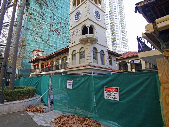 Demolition is underway at Tower Square. Picture: Phillip Rogers