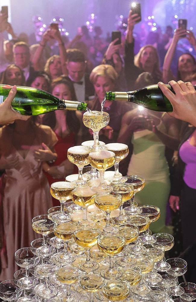 Guests drank champagne and dined on a three-course meal. Picture: Instagram/VRC