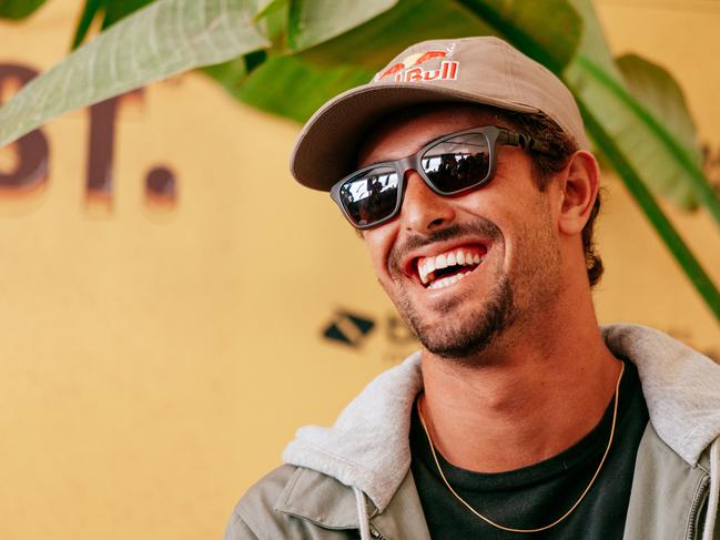GOLD COAST, QUEENSLAND, AUSTRALIA - APRIL 26: Joao Chianca at the Press Conference prior to the commencement of the Bonsoy Gold Coast Pro on April 26, 2024 at Gold Coast, Queensland, Australia. (Photo by Andrew Shield/World Surf League)