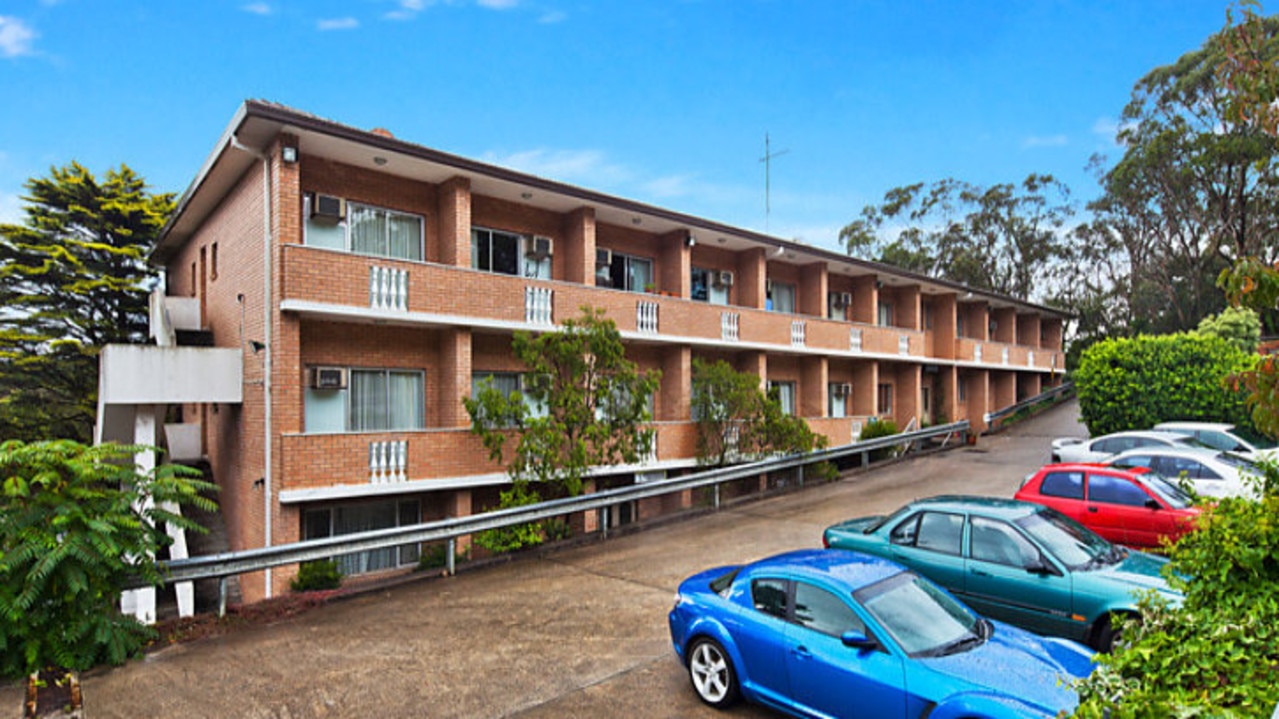 A former motel in the Blue Mountains, which Nathan Birch turned into units.