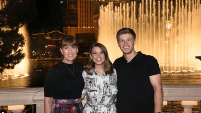 Terri, Bindi and Robert ahead of the Steve Irwin Gala kicked off in Las Vegas. Image: Instagram