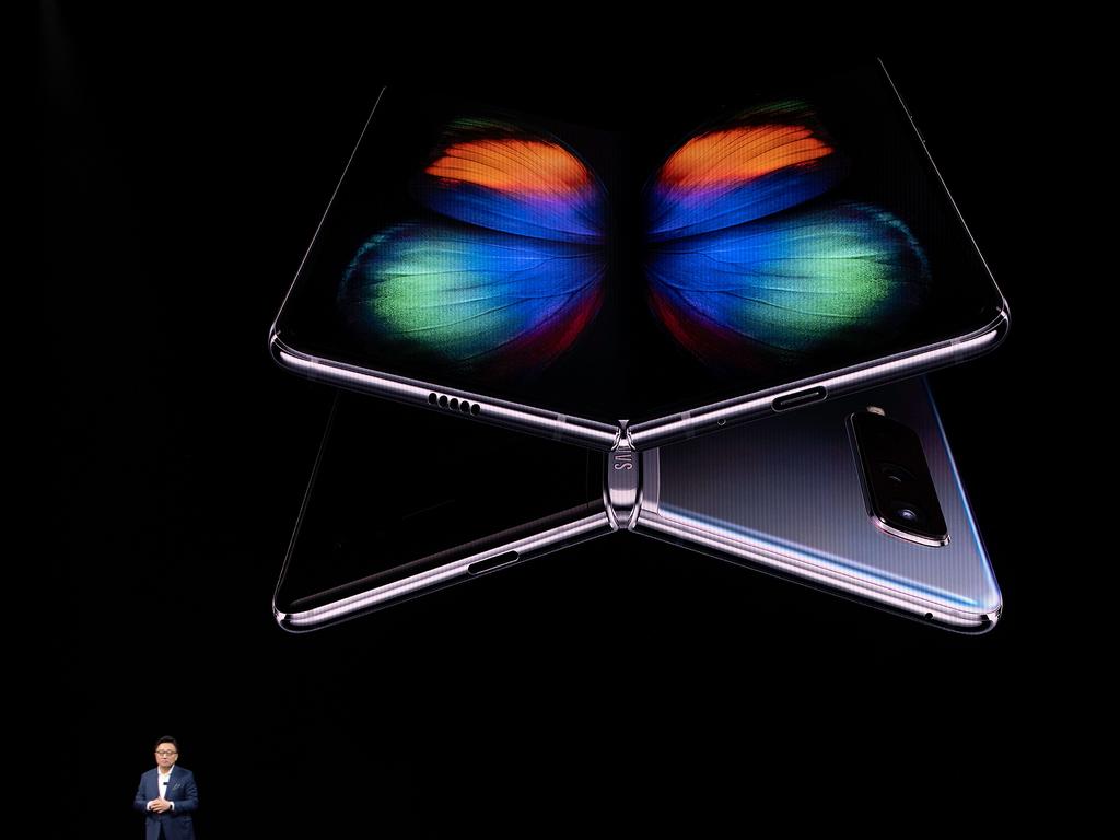 The Samsung Galaxy Fold was due for an April launch, but broken screens have delayed it for months. Picture: AFP