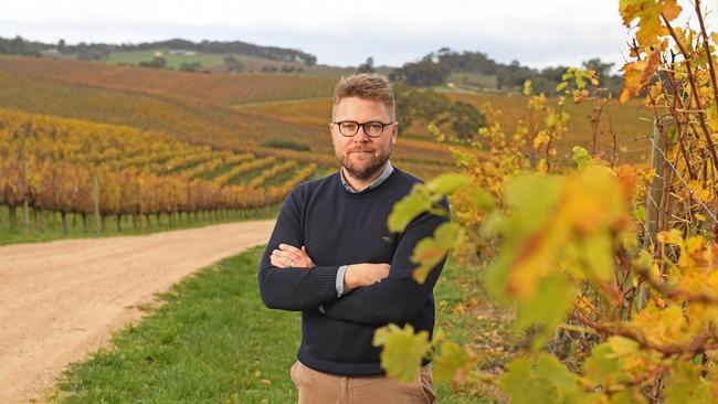 CEO of The Lane winery Jared Stringer. Picture: Tom Huntley