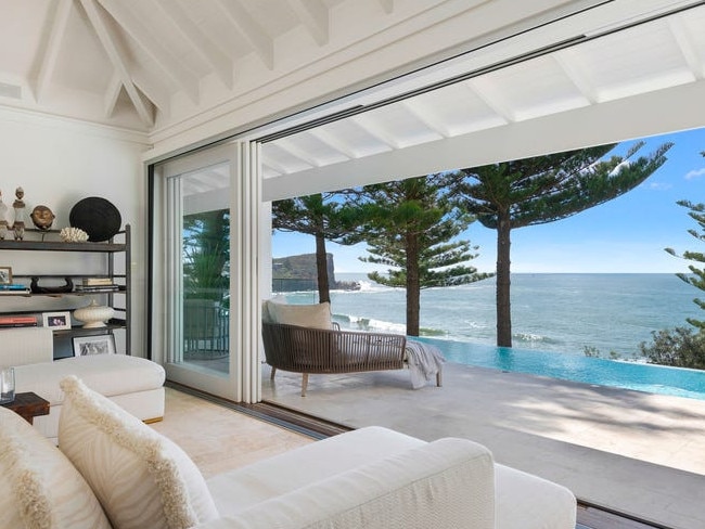 The view from Mr Allaway’s $7m Sydney beachfront home.