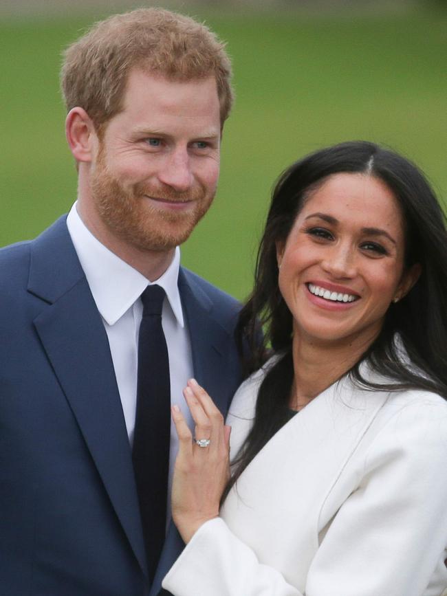 Harry and Meghan announced their engagement in November 2017. Picture: Daniel Leal-Olivas/AFP