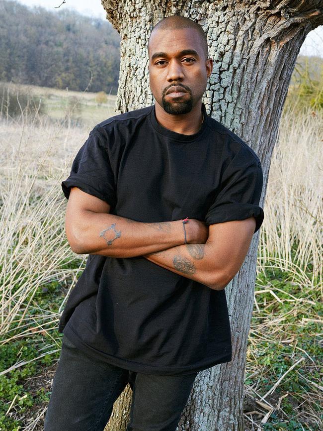 Kanye West also posed for the shoot. Picture: Juergen Teller for System Magazine