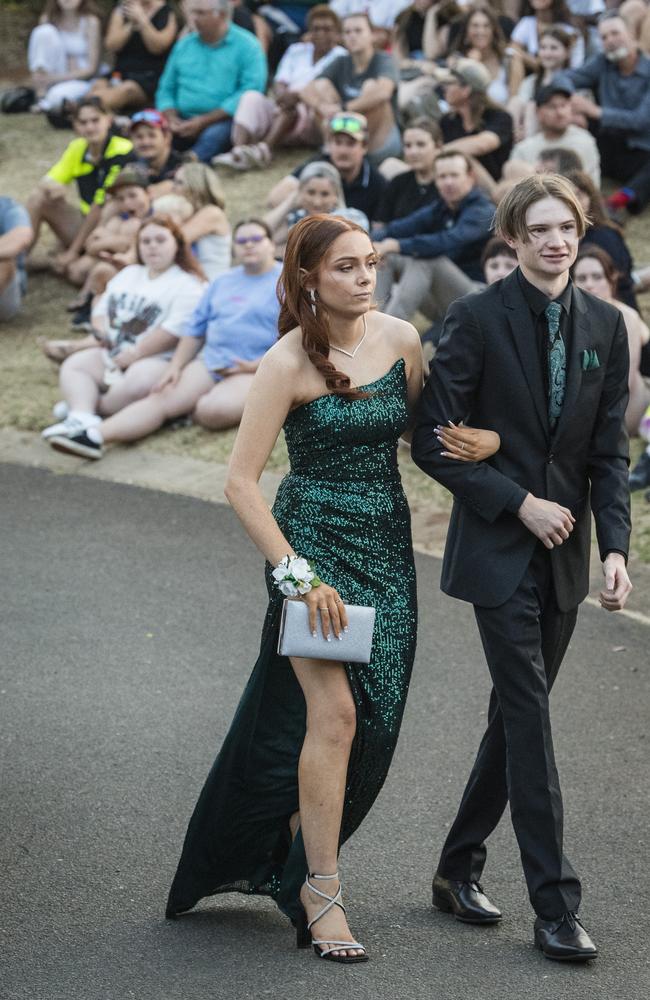 Hannah Nelson and Luke Groves at Harristown State High School formal at Highfields Cultural Centre, Friday, November 17, 2023. Picture: Kevin Farmer