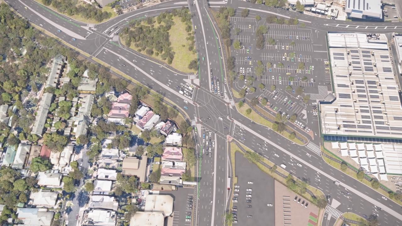 A concept design artwork to improve a major intersection which is part of the T2D-aligned associated works at James Congdon Sir Donald Bradman in Adelaide, SA. Picture: Supplied.