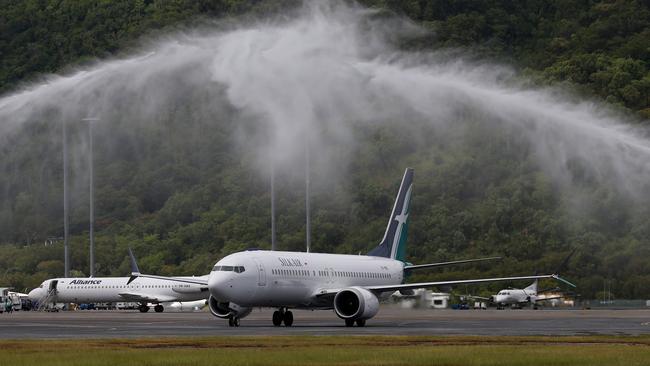 SilkAir grounded its fleet of six Boeing 737 Max 8s earlier on Tuesday. Picture: Stewart McLean