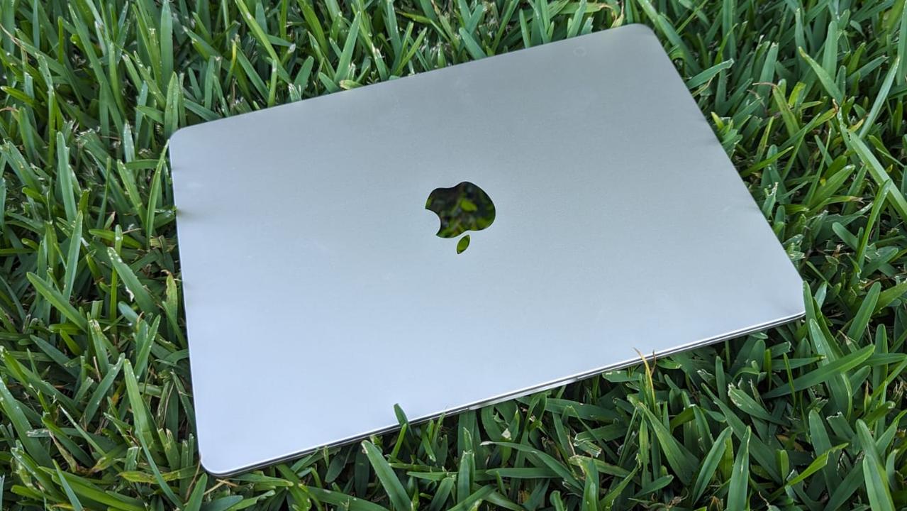 MacBook Air M3 in silver. Picture: Lauren Chaplin.