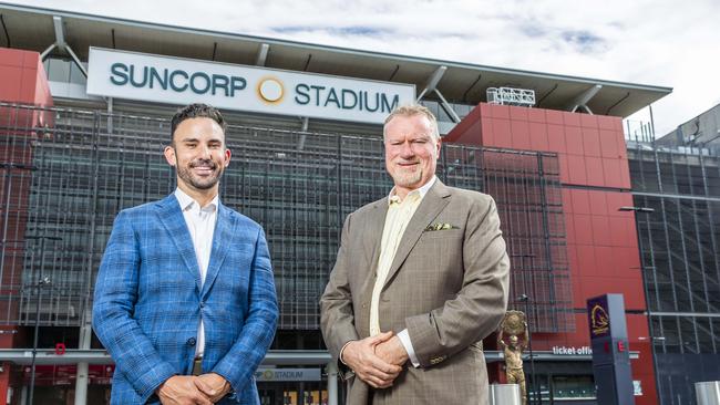 Jets chief executive Nick Livermore (left) says rugby league is under attack in Western Brisbane, and the NRL must respond. Picture: Richard Walker.