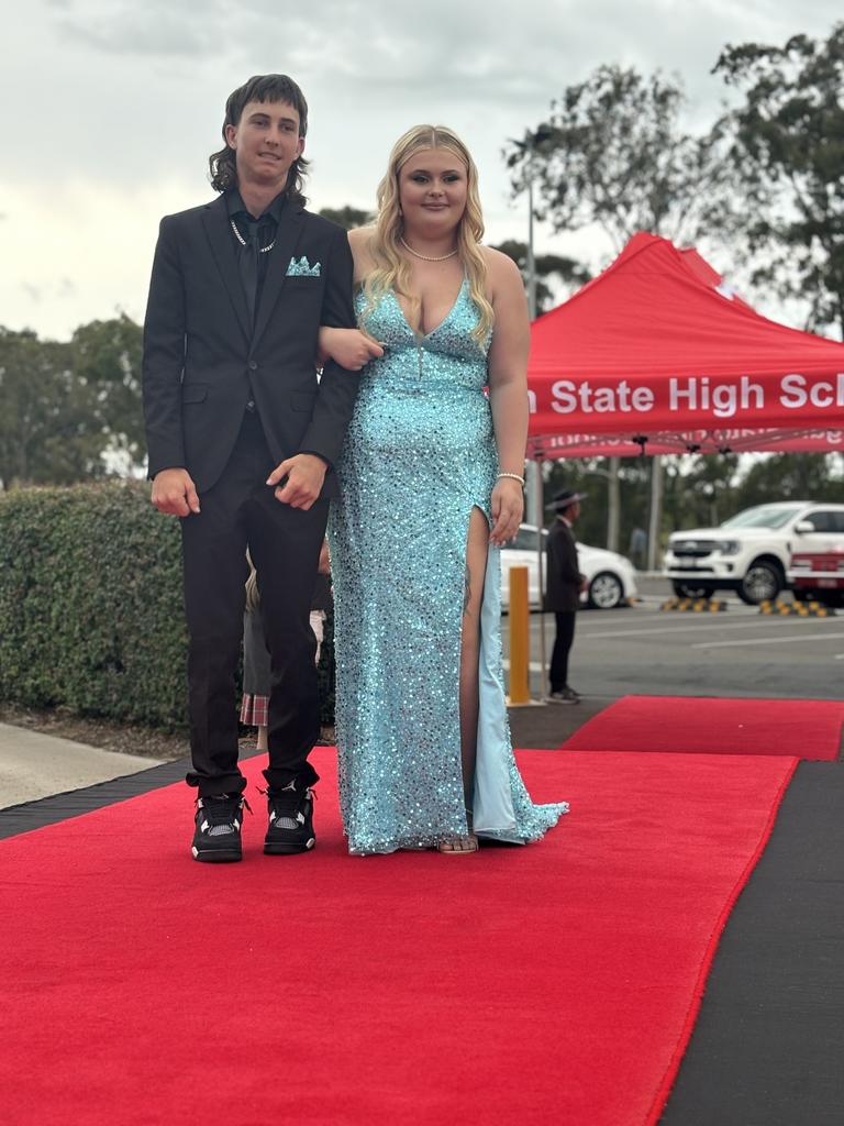 The students of Urangan State High School celebrating their formal.