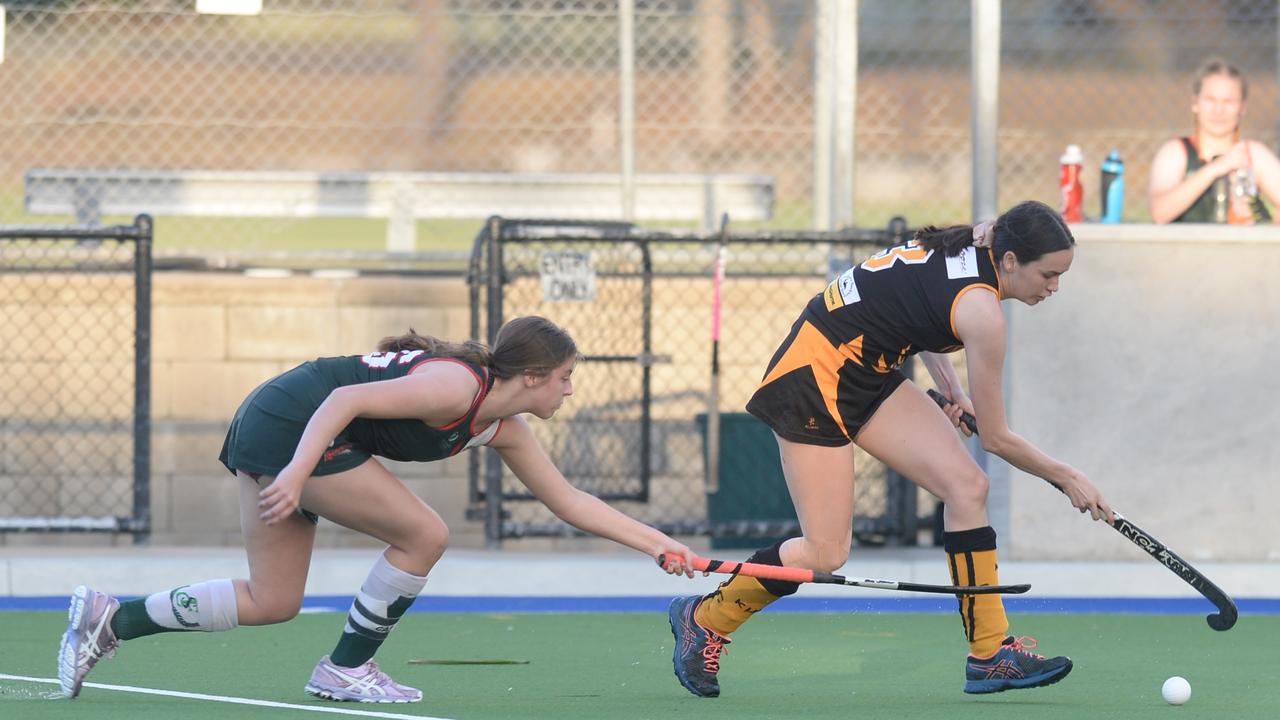 HOCKEY RHA Cup 2020: Southern Suburbs Black' Emmaline Elder with the ball