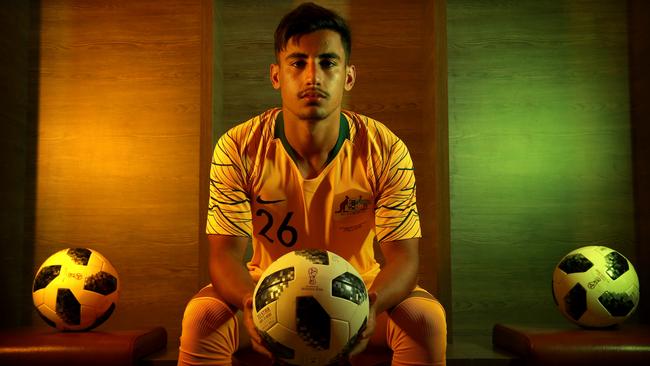 Socceroos star Daniel Arzani has Iranian heritage. Photo: Toby Zerna