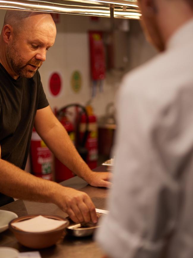 Chef Colin Barker at Megalong at Lot 101.