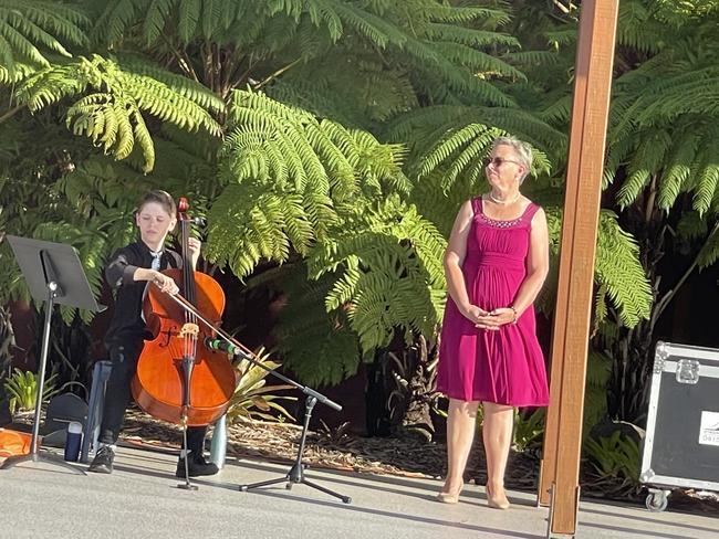 Music was played to welcome the arrivals.