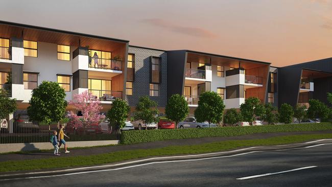 If approved, the 40 apartments will be located opposite Woolworths at Redbank Plains. Picture: Supplied