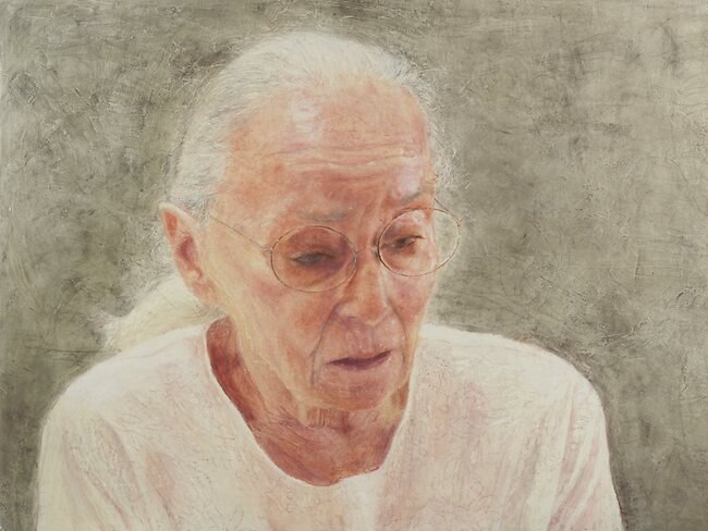 <p>Winner of the People's Choice Award<br/> Jenny Sages <br/> <em>After Jack (self portrait)<br/> </em>From Archibald 2012, Art Gallery of NSW, 31 March to 3 June 2012.</p>