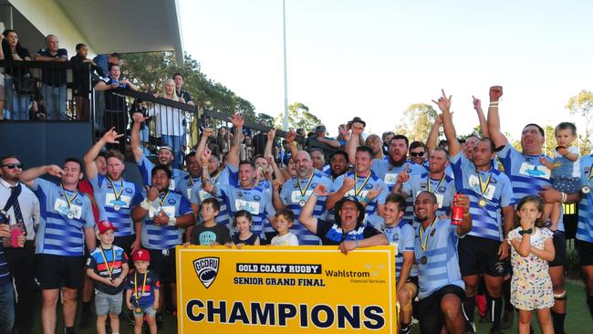 Gold Coast District Rugby Union grand final winners. Helensvale - second grade.