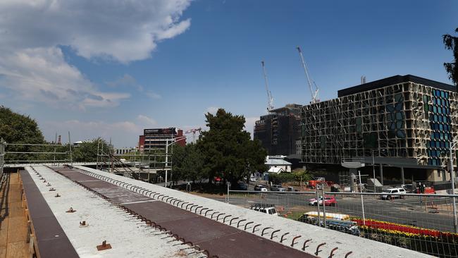 The bridge will make crossing the busy Brooker Highway much easier. Picture: NIKKI DAVIS-JONES