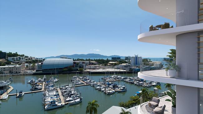 Artist impressions of the planned Palmer St development that will turn into Infinity Townsville by mid 2025.