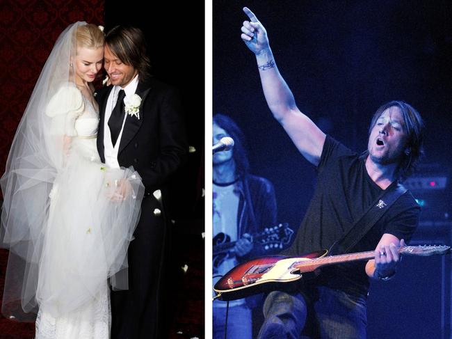 Keith Urban and Nicole Kidman on their wedding day.