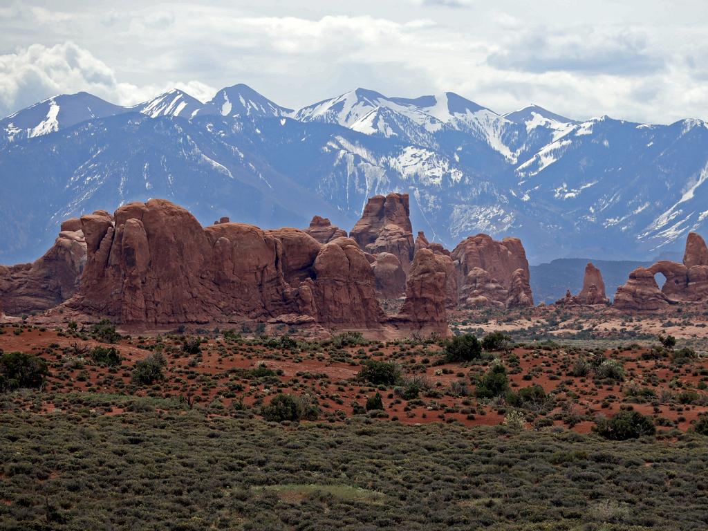 Arches National Park with the La Sal Mountains in the background. Picture: Nicholas Eagar