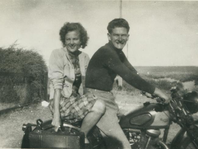 ‘Get on that ship for your sake and mine’ ... Bob Hawke with future wife Hazel Masterson in 1951.