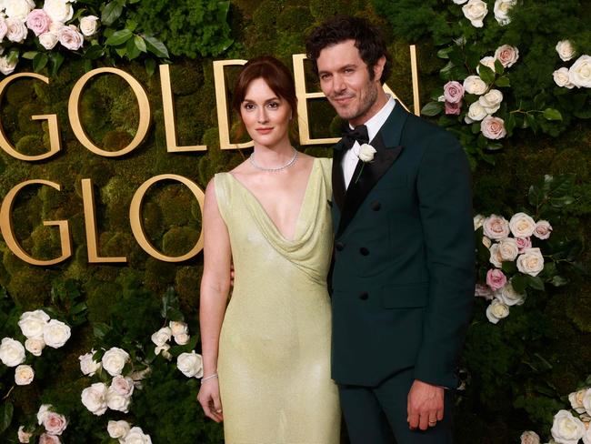 US actor Adam Brody and US actress Leighton Meester arrive for the 82nd annual Golden Globe Awards days ago. Picture: Getty