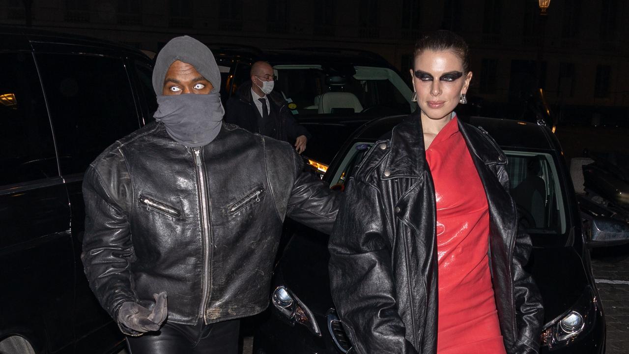 Kanye West and Julia Fox. Picture: Marc Piasecki/GC Images.