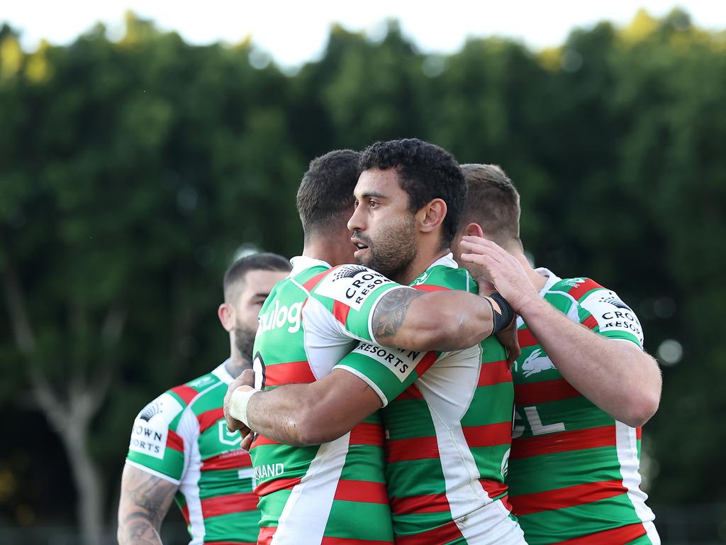 The Rabbitohs will finish the round in third spot on the NRL ladder. (Photo by Mark Kolbe/Getty Images)