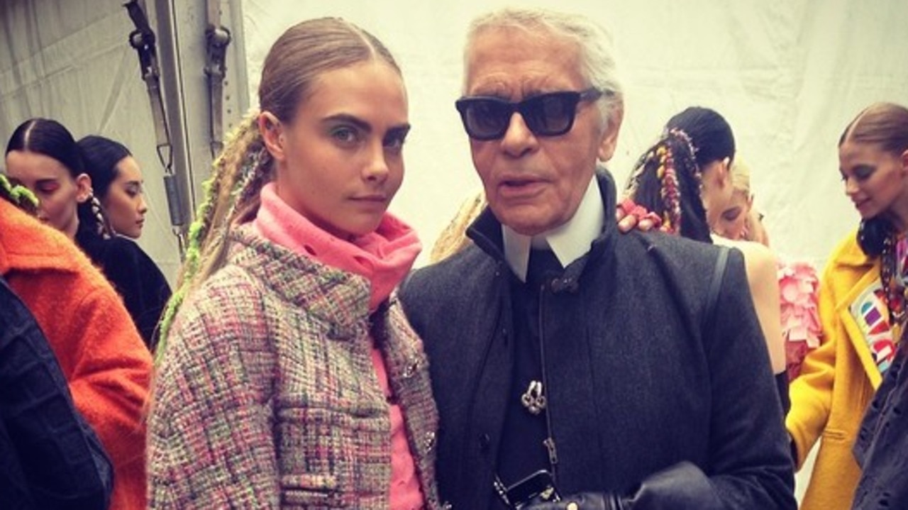 Delevingne was close with the late designer.