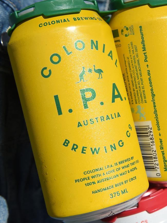 The IPA, packaged in green and gold, is a big seller on Australia Day.