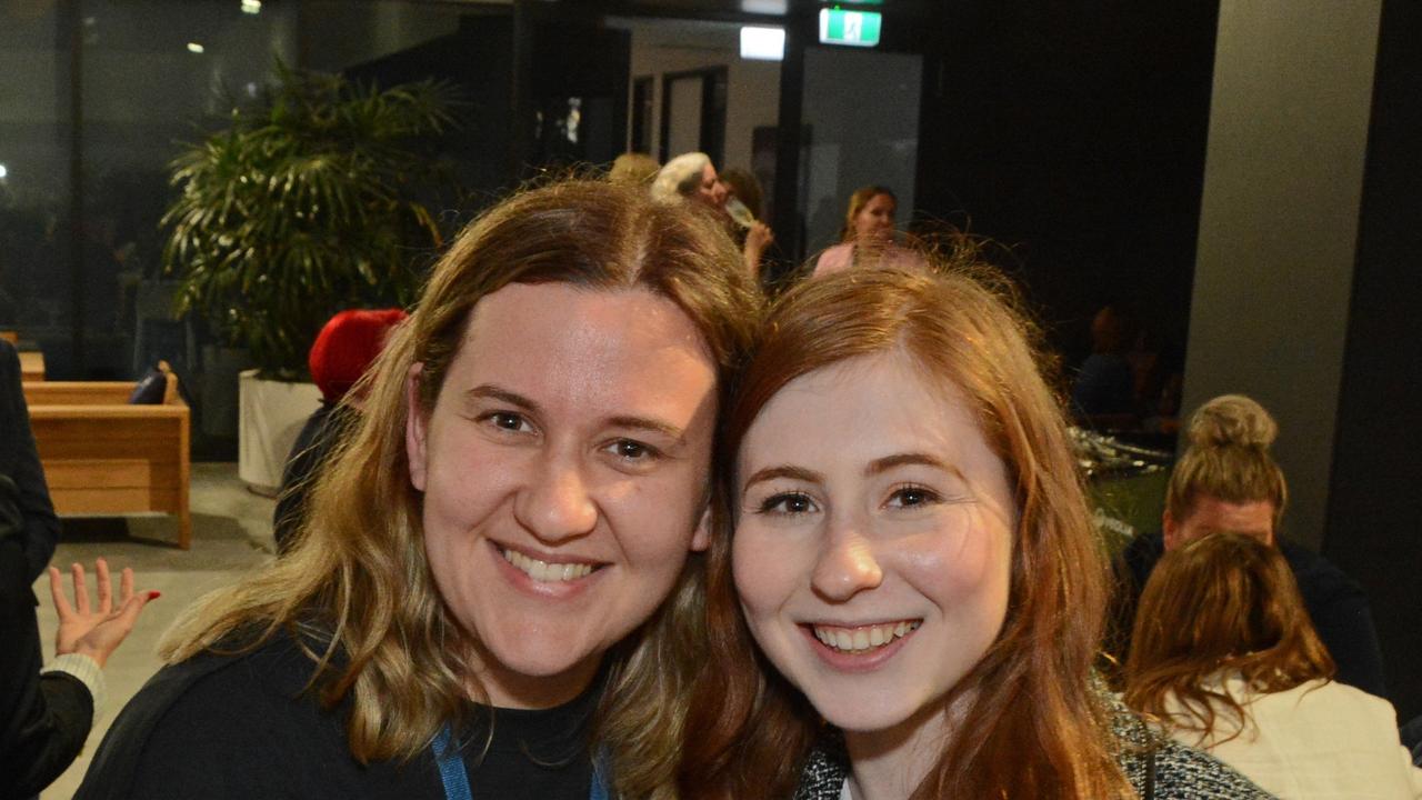 Amela Imamovic and Bianca Wylie at Women in Media conference at Bond University, Robina. Pic: Regina King