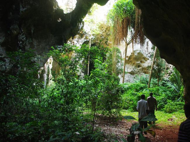 The caves are situated on the Kenyan south coast just north of Mombasa. Picture: ANU